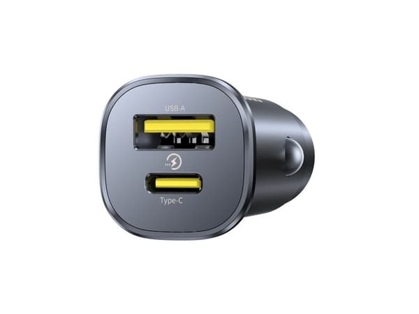 Baseus GoTrip USB-C / USB-A 30W autolaturi - musta