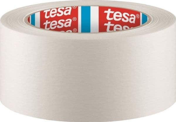 Tesa pappersförpackningstejp 50 m : 50 mm, vit