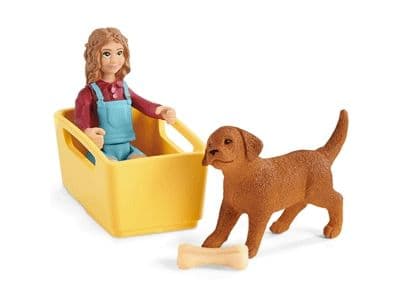 Schleich Puppy Wagon Ride