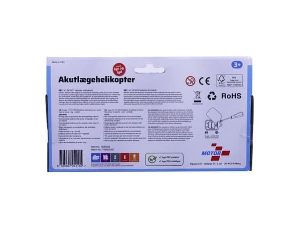 Helikopter ambulanselege m/lys og lyd 20 cm