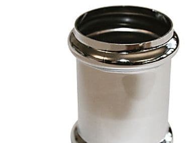 32 mm Forkromet dobbeltmuffe