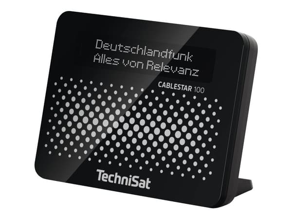 TechniSat CABLESTAR 100, Kello, Digitaalinen, AAC, OLED, USB A-tyyppi, Musta