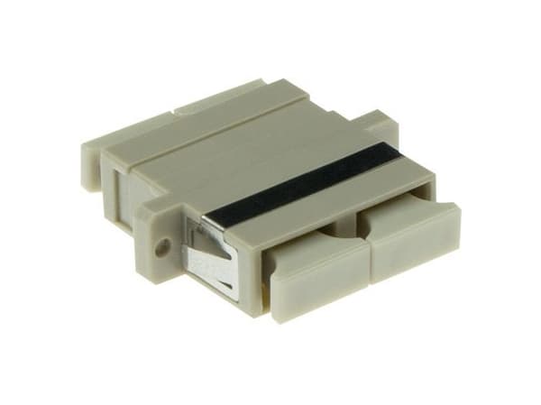 ACT Fiber optic adapter SC duplex multimode OM2. Connectors: SC/SC Sc/sc duplex adapter om2 grey (EA1006)