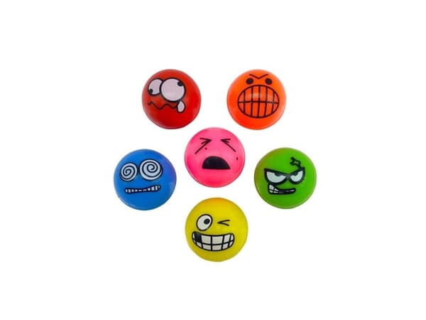 Impulse Toys smiley studsboll 6 st