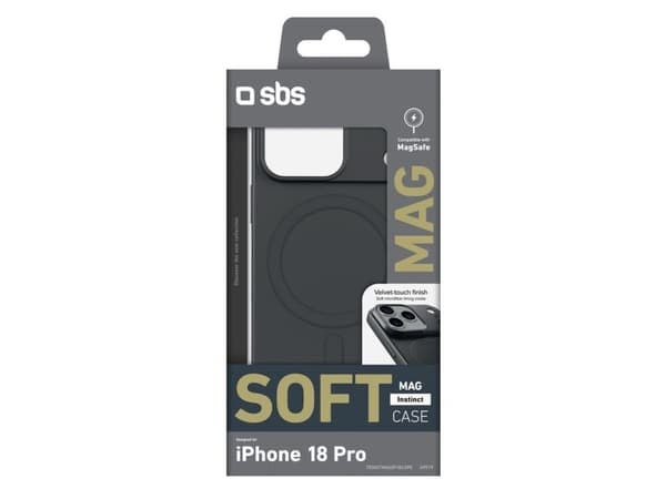 SBS Instinct Mag, Suojus, Apple, iPhone 18 Pro/17 Pro, 16 cm (6.3"), Musta