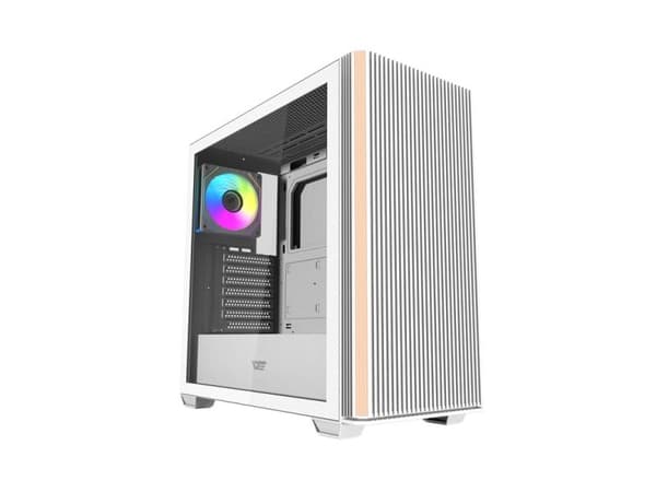 Darkflash DS900WS PC-kabinett (hvit) + 4 ARGB-vifter