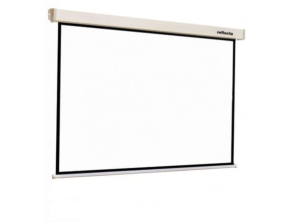 Reflecta 87723, Manuell, 2,4 m, 2,4 m, 1:1, Sort, Hvit