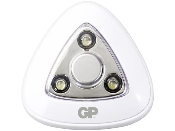GP Lighting 810PUSHLIGHT, Hvit, Lager rom, LED, Batteri, 67 mm, 67 mm