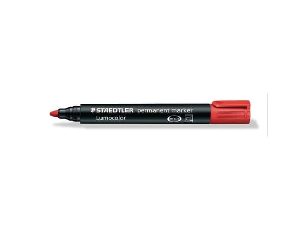 Staedtler Lumocolor, Punainen, 2 mm