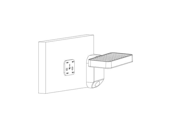 EGLO PASTION solcellevegglampe i svart med sensor