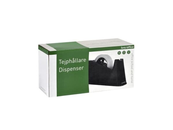 Tapedispenser, BNT, 19mmx33.00m Kerne diameter: 25, sort
