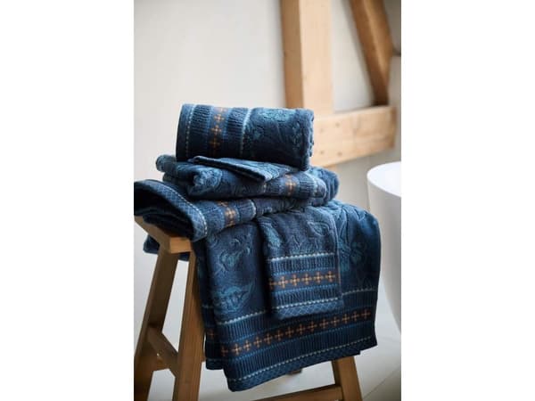 PIP Studio Jasmin Jacquard Dark Blue 55x100