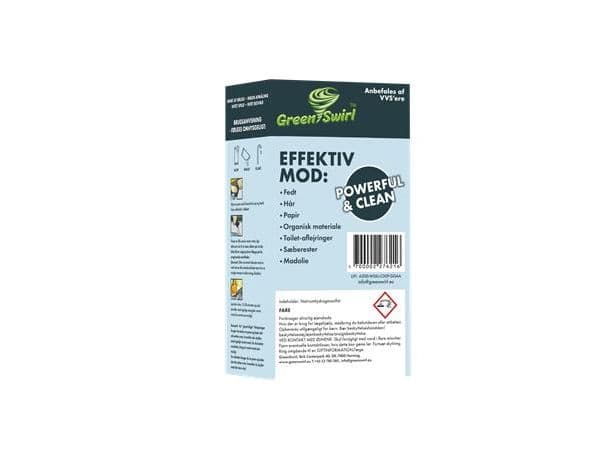 GreenSwirl kraftfull avloppsrens - 2 dospåsar á 233 g