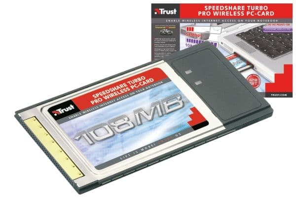 Trust WIRELESS PC-CARD, Langaton, 108 Mbit/s