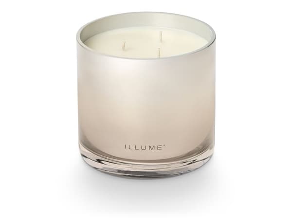 ILLUME Winter White Statement Glas Duftlys, Hvid,