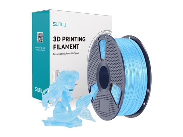 SUNLU PLA-filament (Shiny Blue)