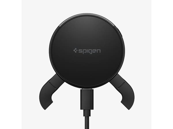 Spigen EV25MFAQ, Automatisk, USB, Trådløs lading, Svart