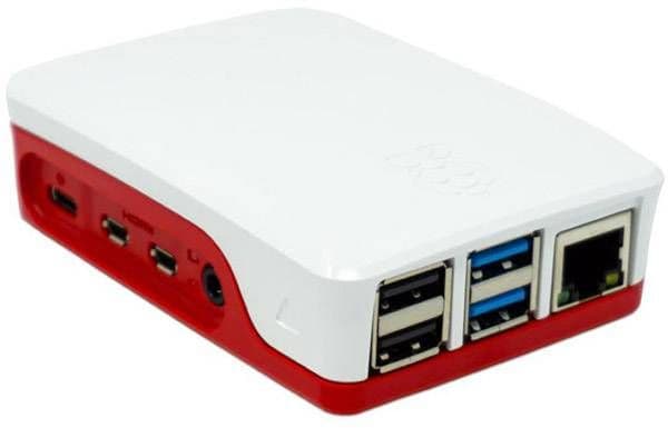 Raspberry Pi - Fodral - ABS-plast - röd/vit