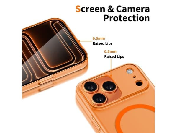 Tech-Protect Magslim MagSafe-deksel til iPhone 17 Pro Max - Oransje