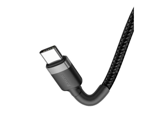 Baseus Cafule, 2 m, USB C, USB C, 0,48 Gbit/s, Svart, Grå