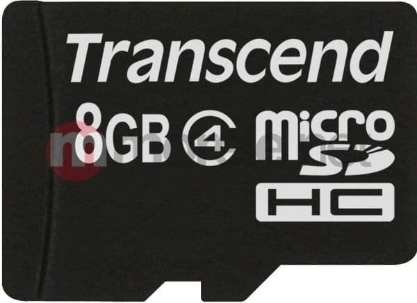 Transcend - Flash-minneskort - 8 GB - Class 4 - microSDHC