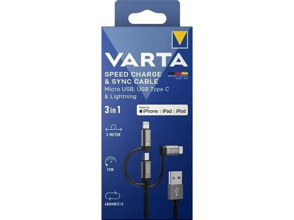 Varta 57937 101 111, Innendørs, Lightning, USB
