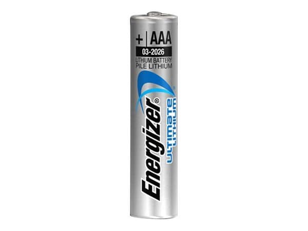 Batterier Energizer Ultimate Lithium AAA, 1,5V, pakke a 10 stk.
