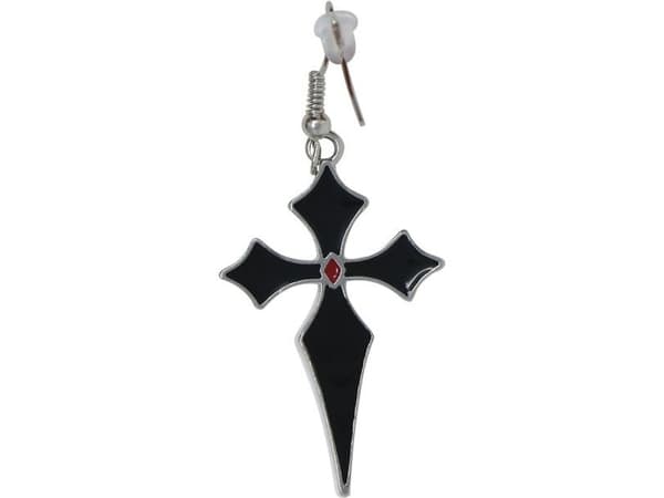 Gothic kors øreringe