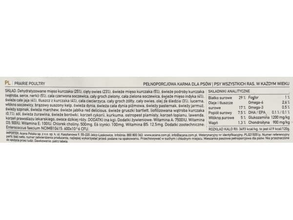 Acana Prairie Poultry 9,70 Kg