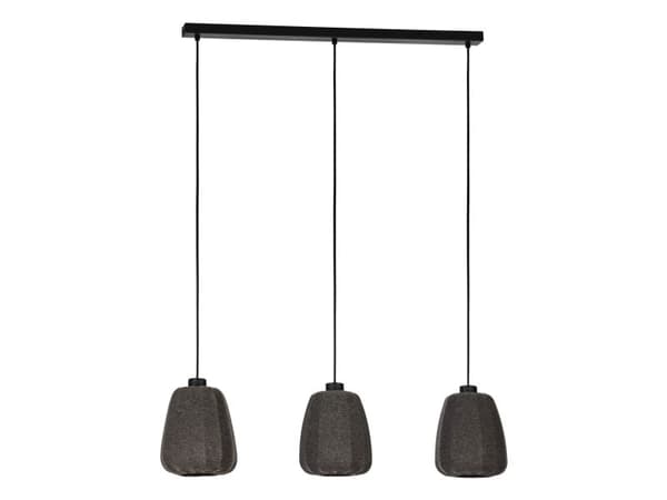 EGLO BARLASTON langbordslampe 3L E27 sort/grå