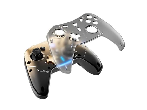Machenike G5Pro Flagship Wireless Game Controller with Gyroscope and Button Mapping - Black and Gold