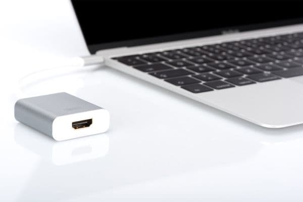 DIGITUS - Ekstern videoadapter - USB-C - HDMI - aluminium