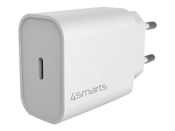 4smarts VoltPlug - Strömadapter - 20 Watt - 3 A - PD (USB-C) - vit
