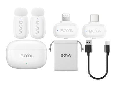 BOYA mini - Mikrofonsystem - Apple Lightning, USB - svart