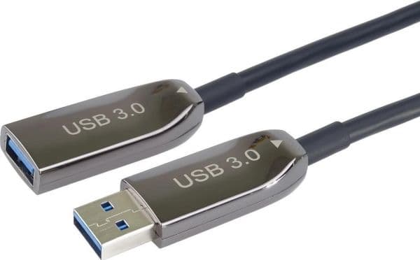 USB-kabel PremiumCord USB-A - USB-A 30 m svart (ku3opt30)