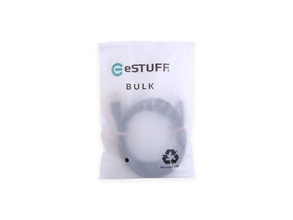 eSTUFF ES605280-BULK, 2 m, USB C, USB A, USB 2.0, Svart