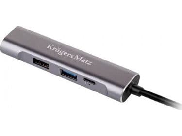 Kruger&amp;Matz USB-C-stationer/replikator (LEC-KM0400)