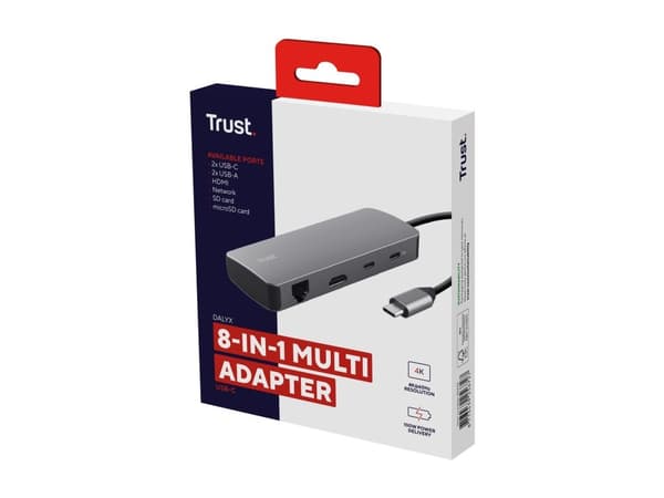 Trust Dalyx - Dockningsstation - USB-C 3.2 - HDMI - 10Mb LAN