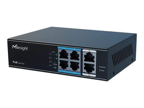 Milesight IoT 4-portars PoE-switch MS-S0204-EL