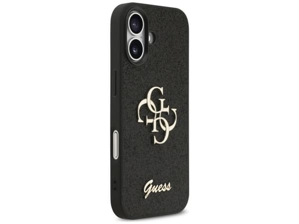 Guess Fixed Glitter Big 4G deksel til iPhone 17 - svart