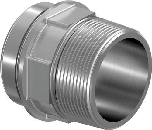 Uponor RS-adapter m/nippel 2-RS2 - förkromad mässing UPONOR