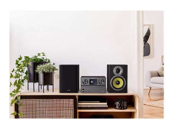 Philips | TAM8905/10 - Mikrosystem - DAB+/Bluetooth/CD/Spotify Connect - 2 x 50 Watt (Totalt) - Sort