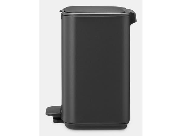 Brabantia Bo, 4 l, Rektangulær, Stål, Grå, Plast, Pedal