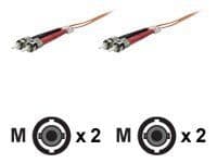 Intellinet LWL Anschlusskabel ST/ST 5m Multimode OM1 orange