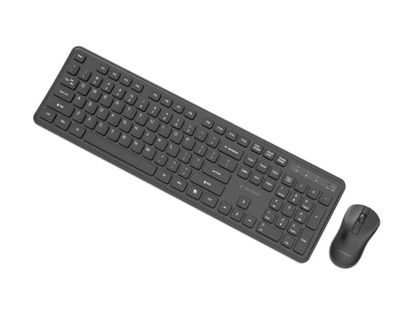 Slim Pro Business wireless desktop set, black, US layout