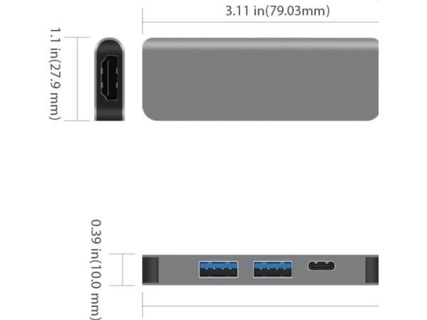 Dockingstasjon/replikator Jcpal Linx USB-C (JCP6189)