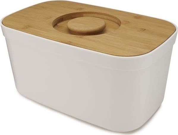 Joseph Joseph Bread Bin, Rektangulär, Vit, Bamboo, Plast, Trä, Bamboo, 180 mm