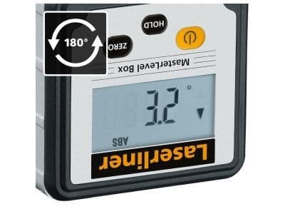 Laserliner MasterLevel Box, Linjelaser, Svart, Grå, LCD, Plast, AAA, 1,5 V