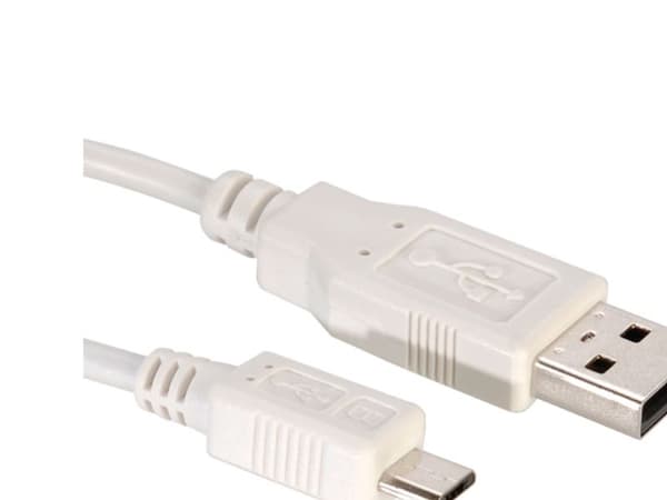 VALUE 11998751, 0,15 m, USB A, Micro-USB B, USB 2.0, 0,48 Gbit/s, Vit