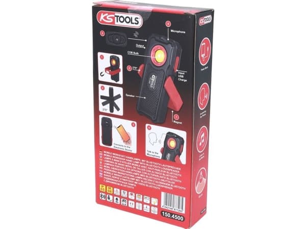 KS Tools 150.4500 Korjaamopolttimo Akkukäyttöinen taskulamppu